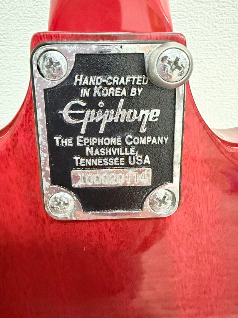 ニ*ク様 Epiphone エレキベース レッド