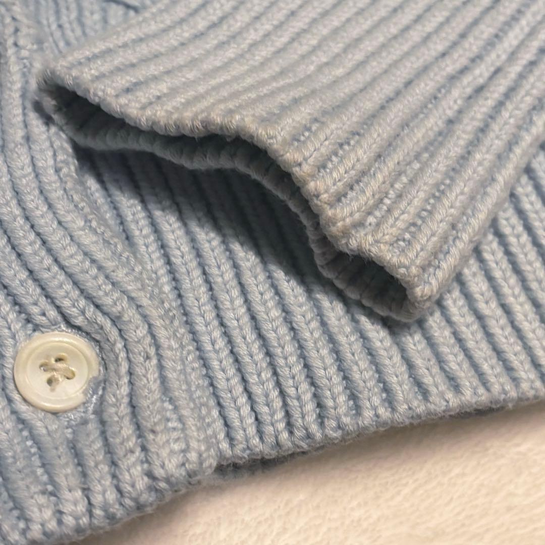 【POLO RALPH LAUREN】ラルフローレン水色ケーブルニット XS