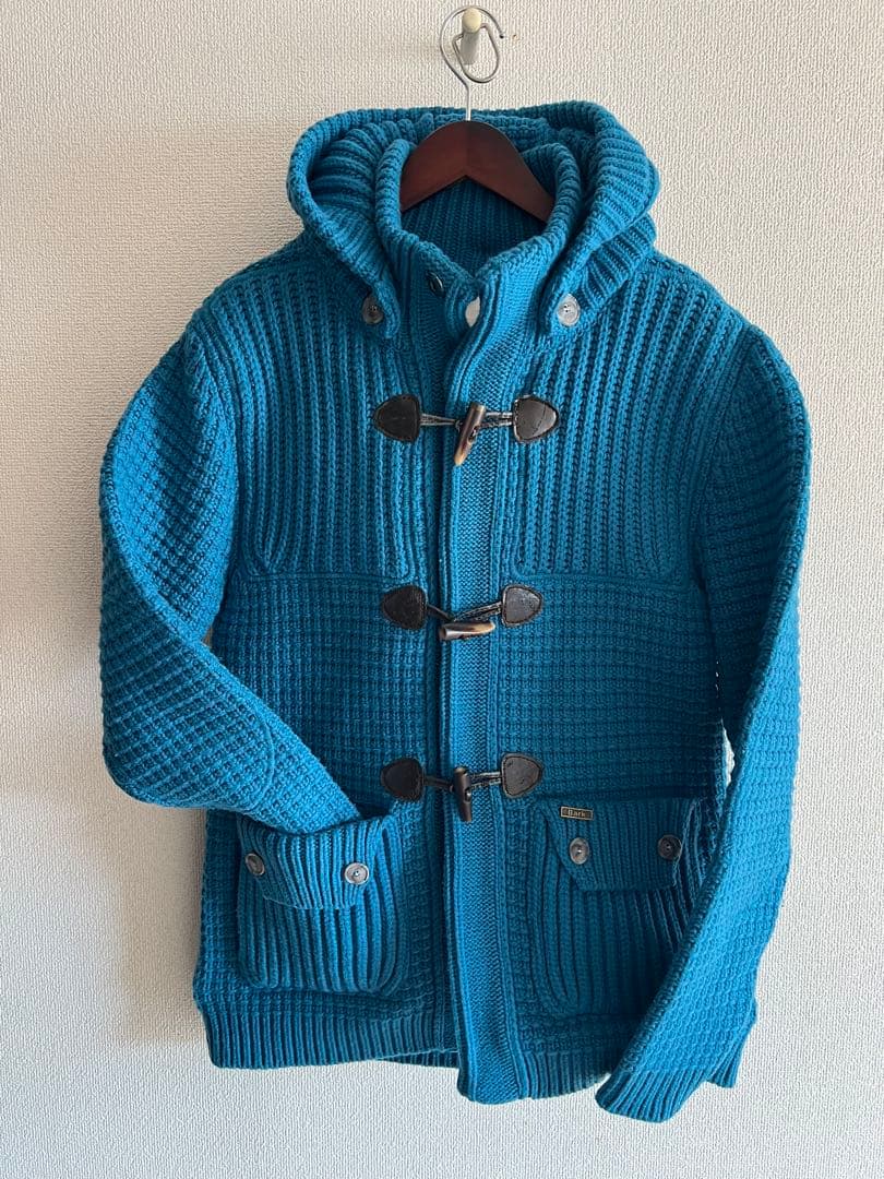 Bark ダッフルコート M 青