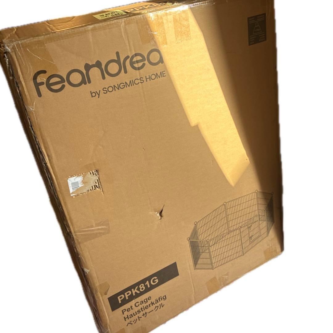 FEANDREA ペットフェンス 大型犬用 中型犬用 ペットサークル パネル8枚