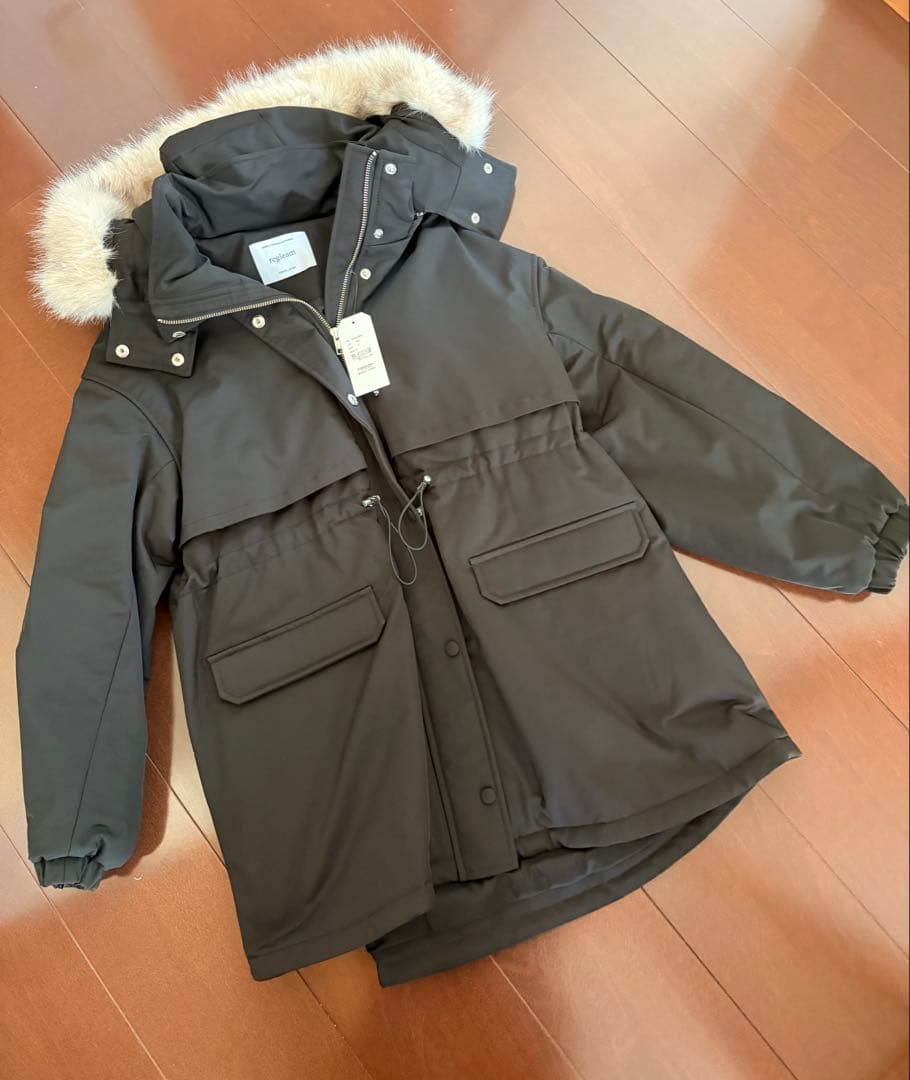 リグリーム regleam ファー付きミリタリーコート　黒　新品未使用