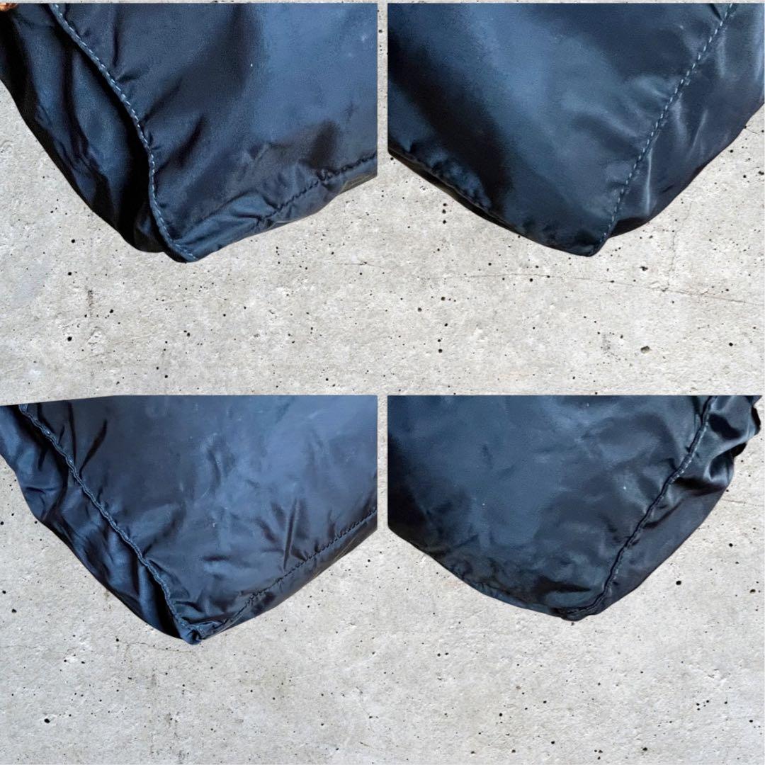 美品　フェリージ　ボストンバッグ　2way ナイロン　レザー　ネイビー　紺