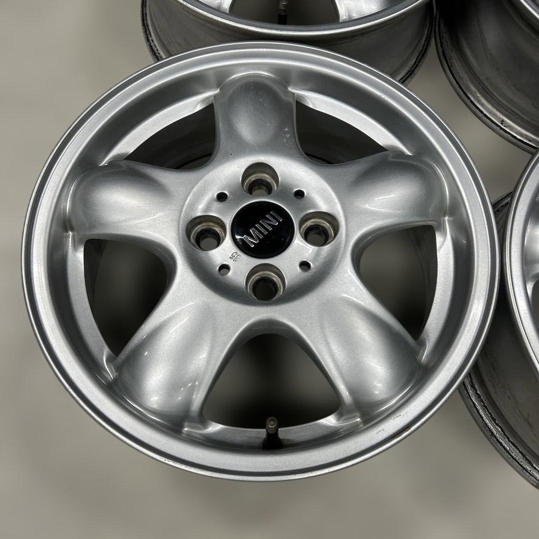 中古アルミ15x5.5 PCD100 MINI純正4本セット