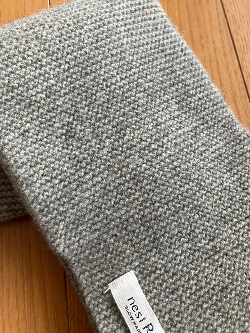 nest Robe グレー系 ミニマフラー 北欧、暮らしの道具店