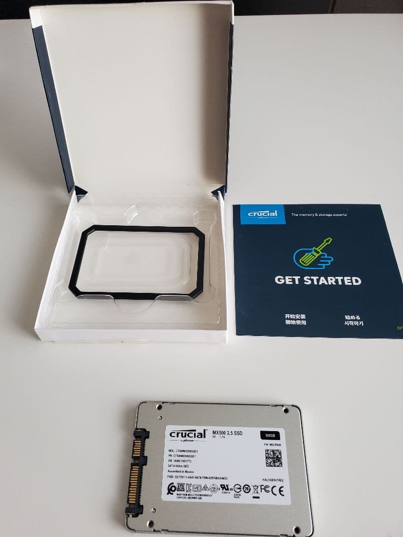 Crucial MX500 500GB 2.5インチSSD 未使用