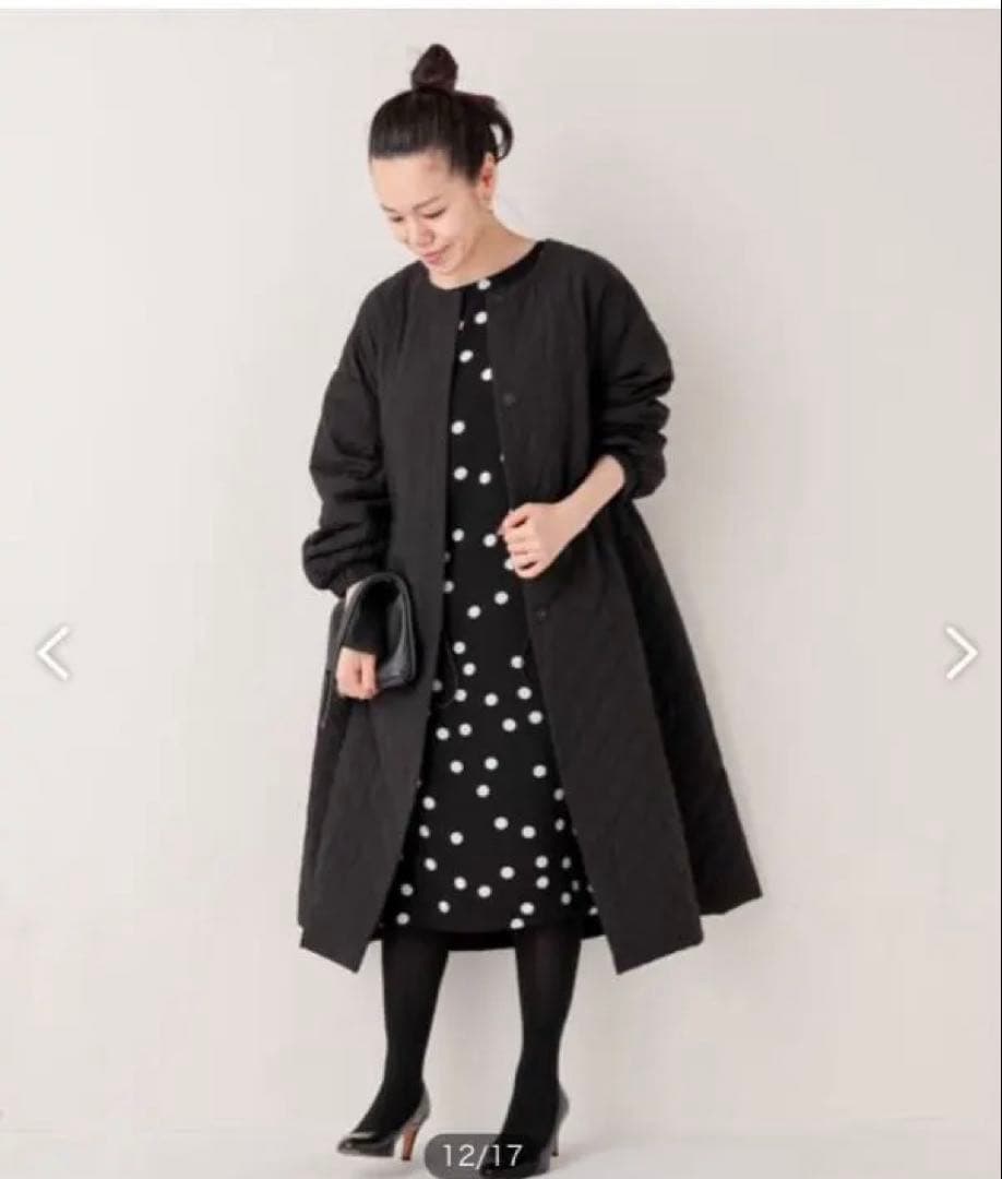 BEARDSLEY / ビアズリー　バルーン袖キルトコート