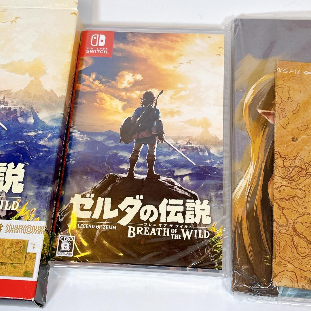 【新品未開封】ゼルダの伝説 ブレスオブザワイルド 冒険ガイドブック＆マップ付