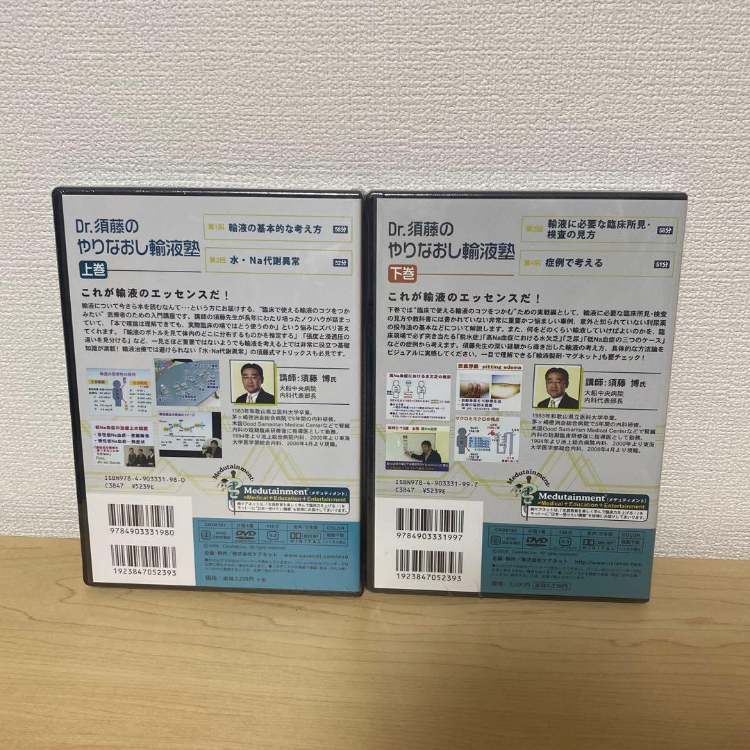 定価1万円 Dr.須藤のやりなおし輸液塾 DVDセット