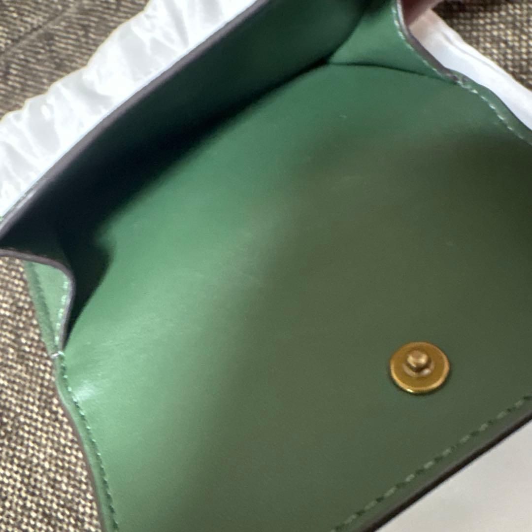 COACH グリーン 三つ折り財布