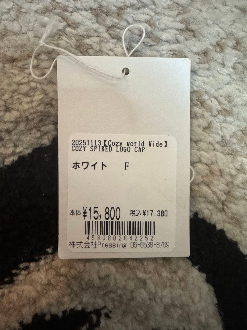 cozy worldwide ホワイト　キャップ