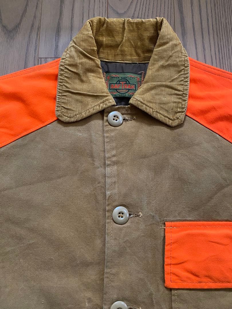70s SAFTBAK ハンティング カバーオール アウトドア ダック カーキ