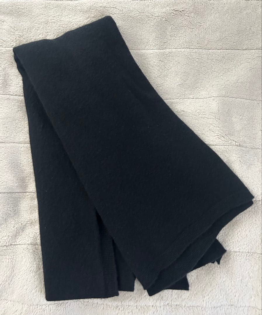 Johnstons of Elgin ジョンストンズ カシミヤストール 大判 黒