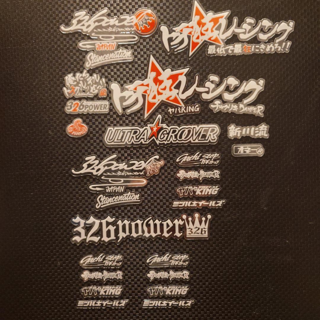 1/10 トチ狂レーシング 326power風 ウインドウステッカーセット