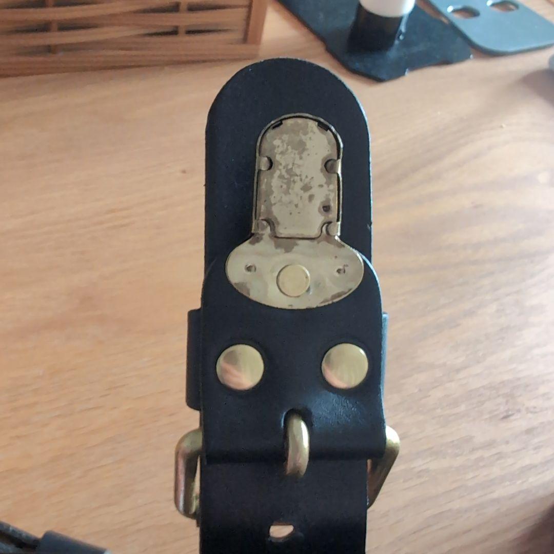 HERZ レザー ショルダーバッグ ブラック