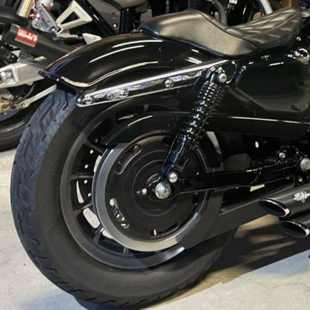 ハーレー　スポーツスター リアサス 10.5インチ ローダウン 黒