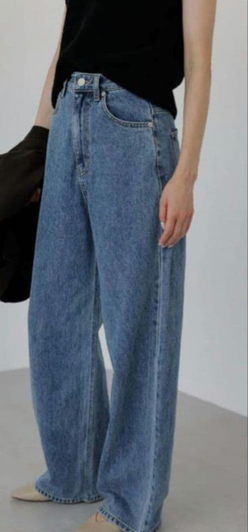 n*.様 セール★Na.e Wide Loose Jeans_Deep Blue