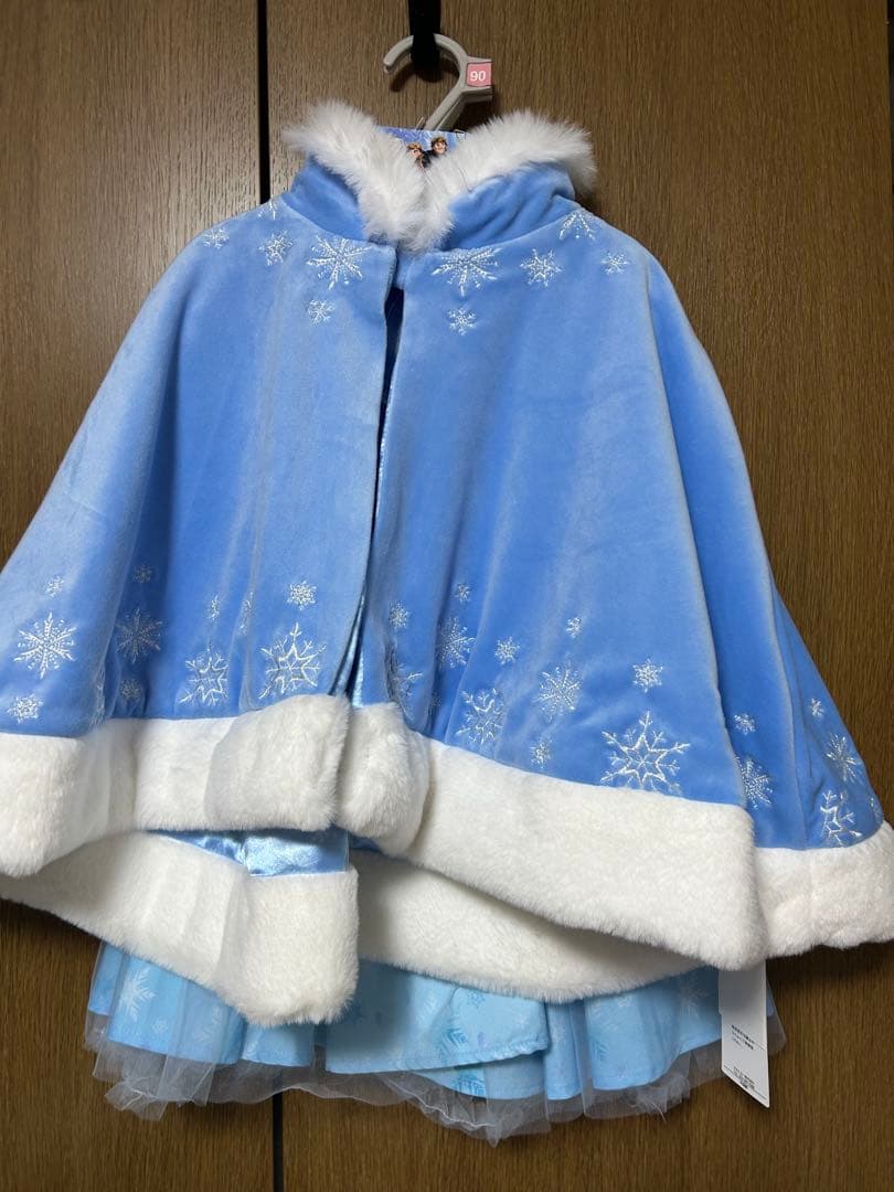 エルサ　ドレス　ケープ　セット　90cm しまむら　なりきり