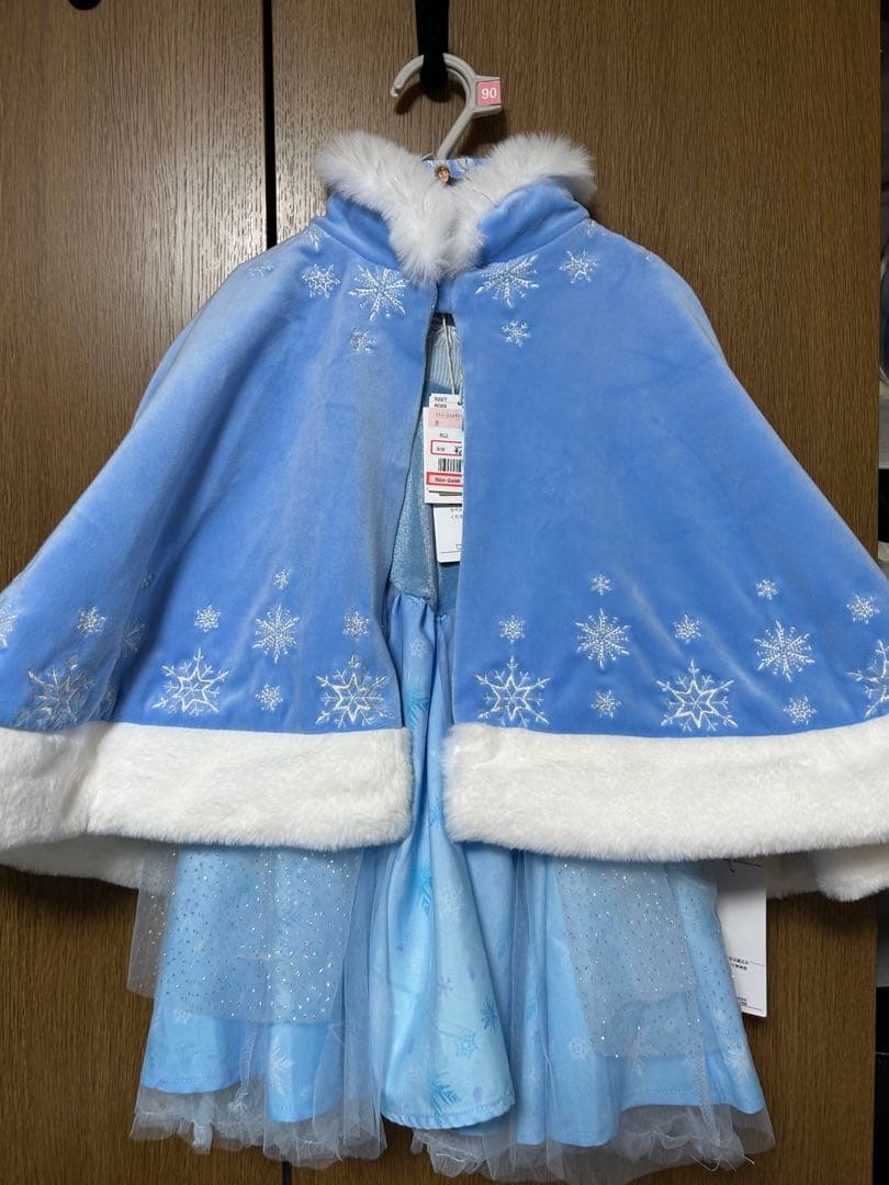 エルサ　ドレス　ケープ　セット　90cm しまむら　なりきり
