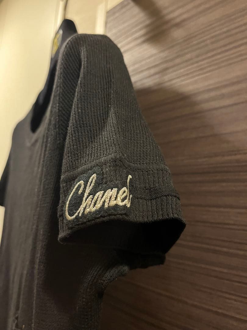 CHANEL サマーニット　半袖　Tシャツ　ブラック　トップス　カットソー　46