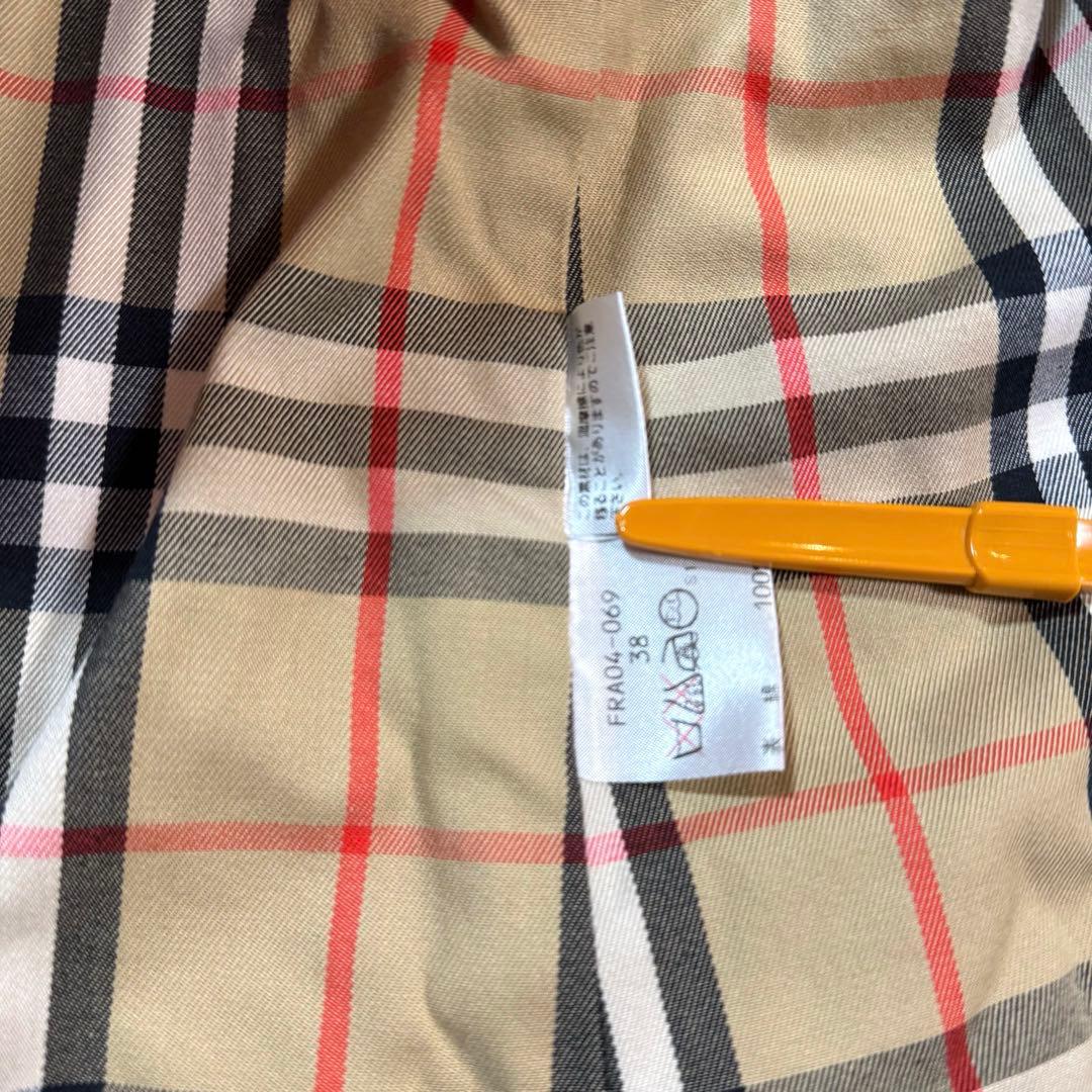 Burberry's バーバリーズ　ノバチェック　ステンカラーコート　38