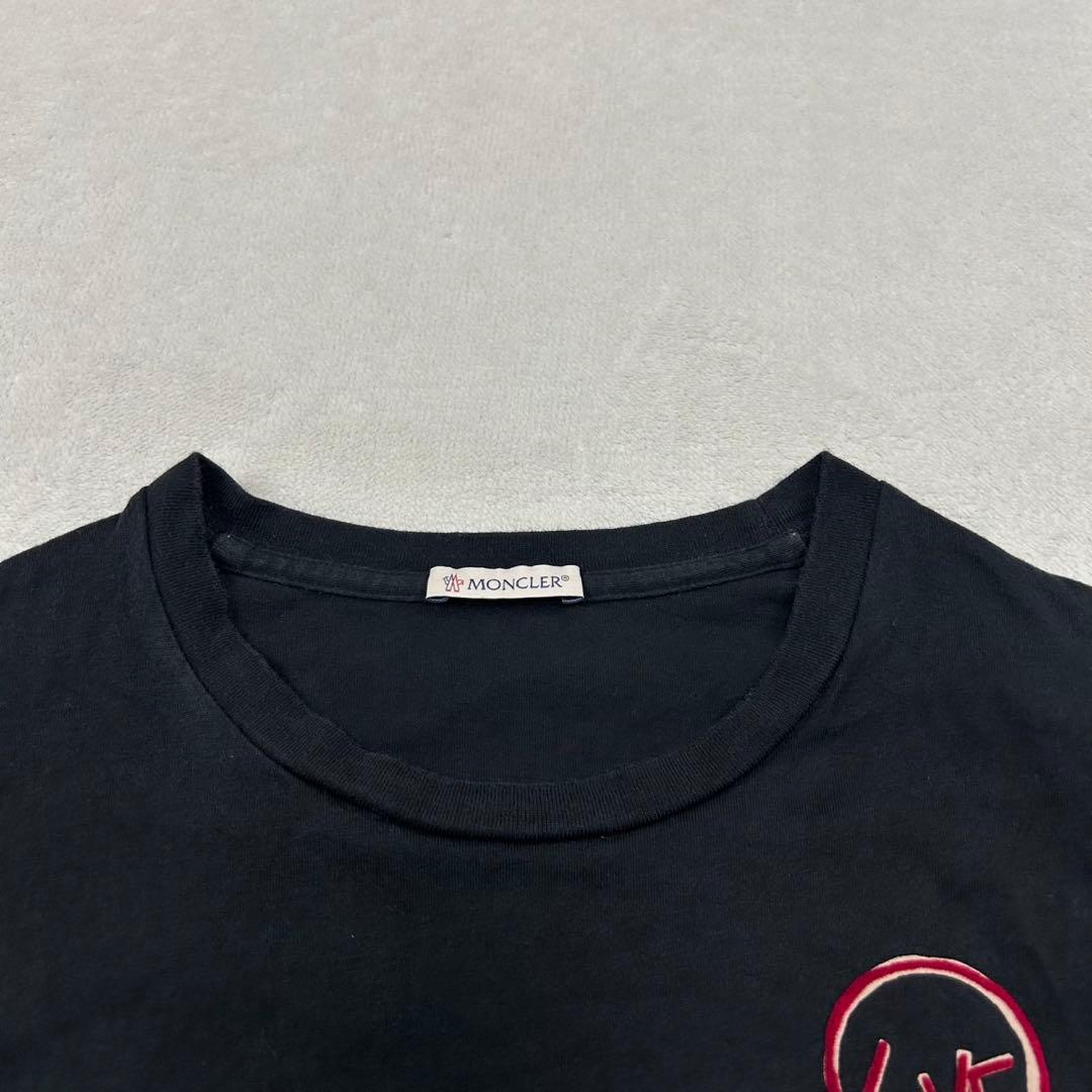 K769 M モンクレール クルーネック ロゴプリント 半袖 Tシャツ メンズ