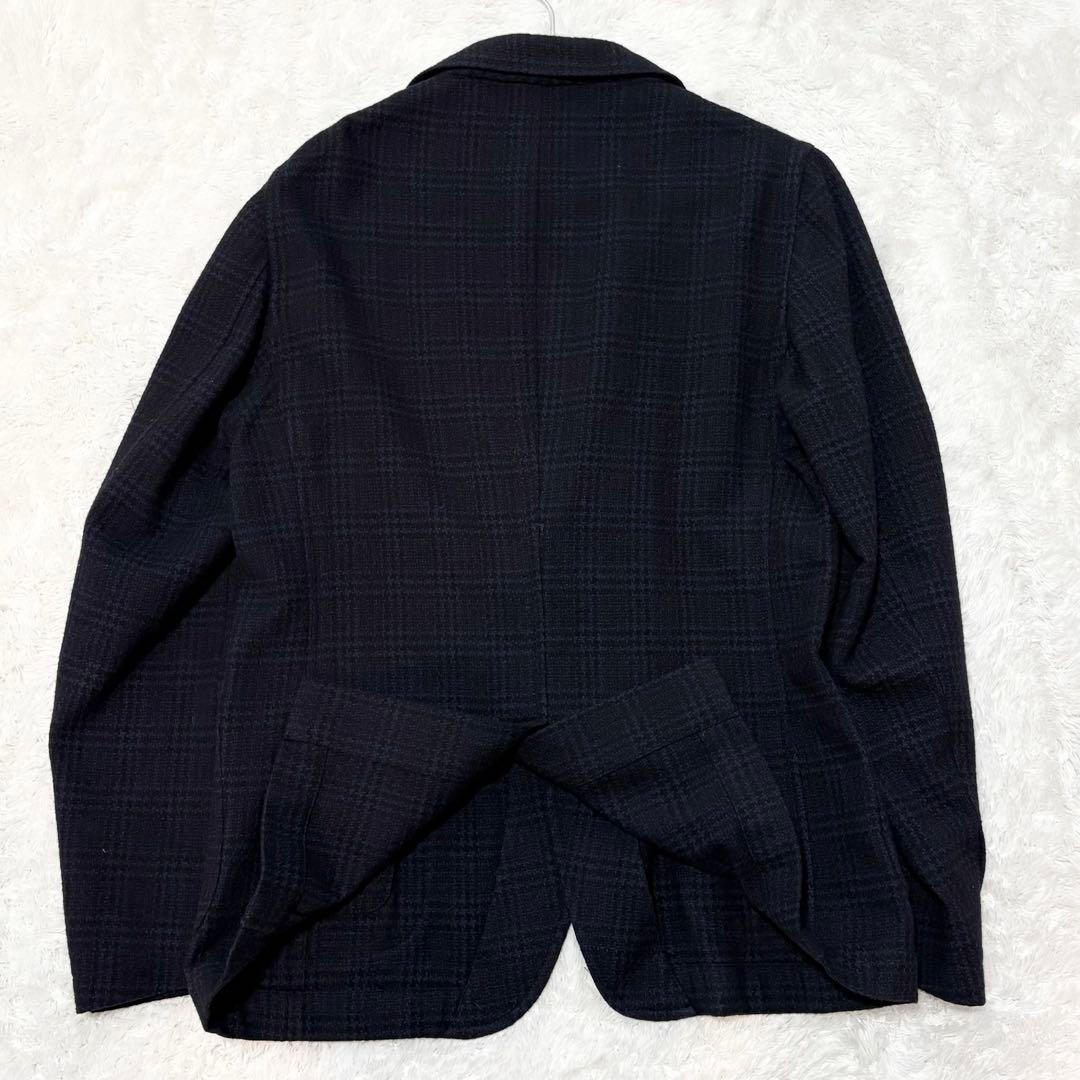 【美品】THE GIGI テーラードジャケット グレンチェック 50 ネイビー