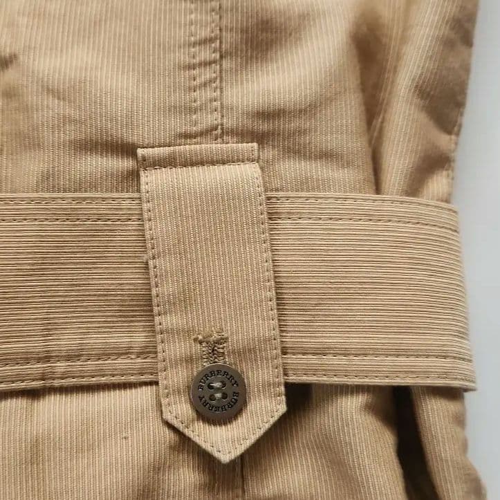 BURBERRY　LONDON　ベルト付きシャツワンピース　ロゴボタン　38