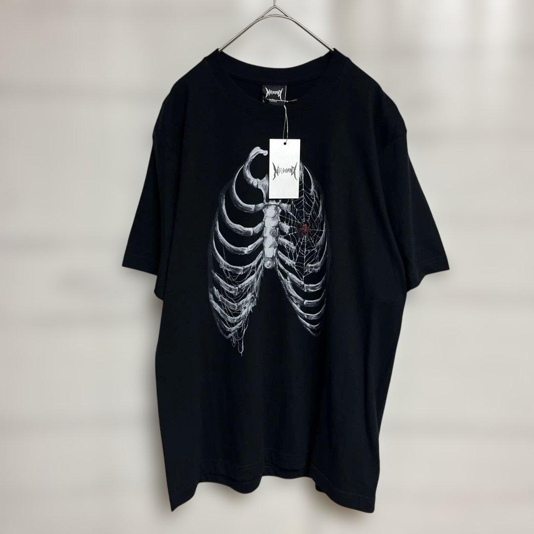 【タグ付き】NOREMID（ノーリミッド）　ブラックボーンTシャツ