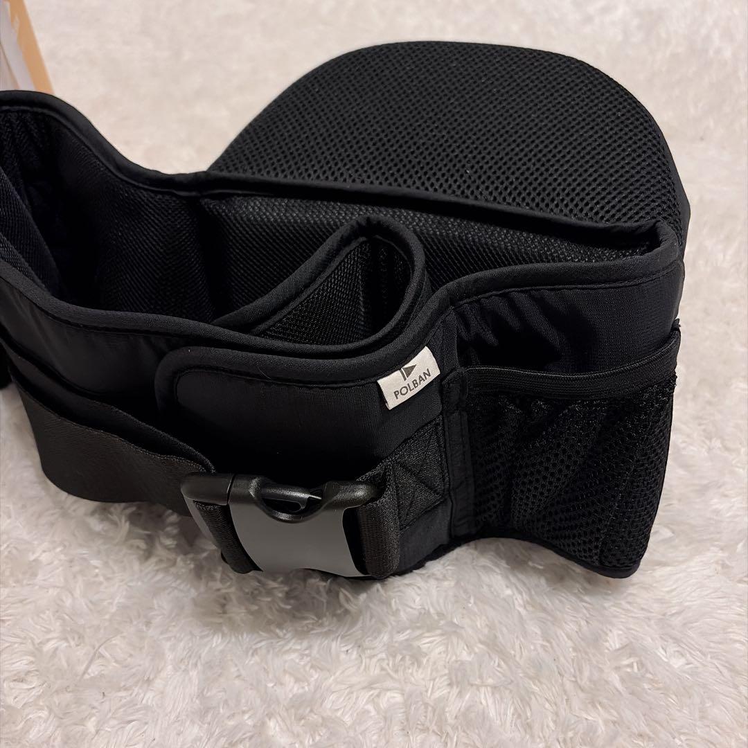 POLBAN 新品✨ベーシック　ヒップシート シングルショルダー付き　ブラック