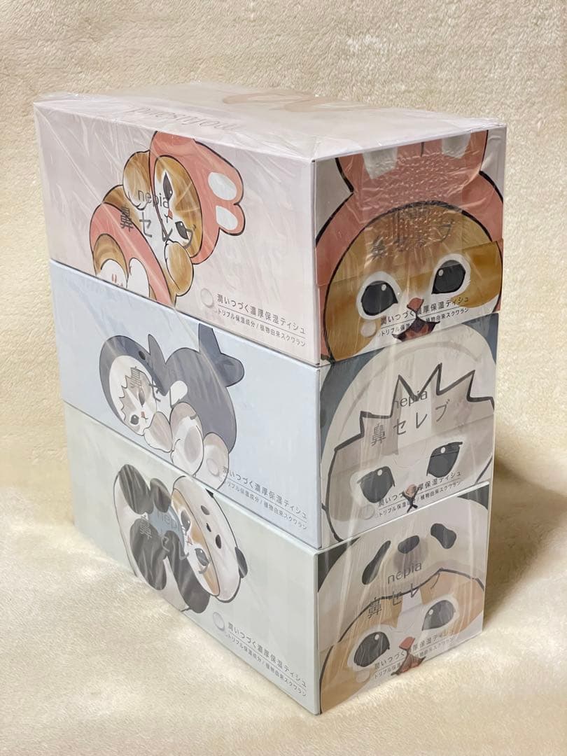ネピア 鼻セレブmofusand 3箱×５セット