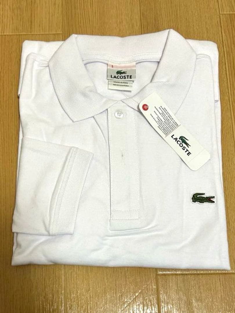 b*e様 LACOSTE ラコステ　ポロシャツ　長袖　ホワイト