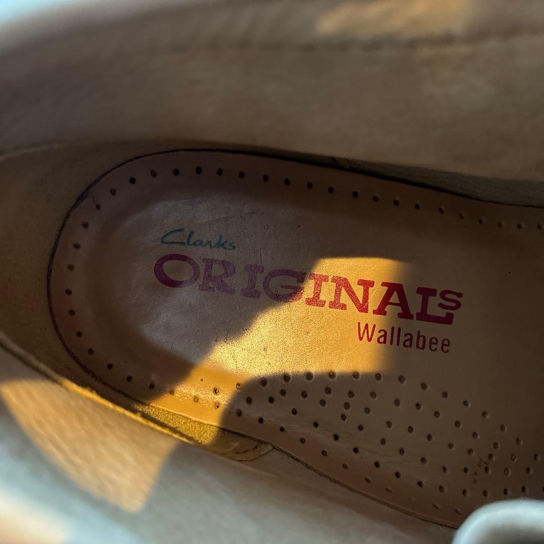 [美品]Clarks(クラークス)ワラビーブーツUK9 メープルカラー