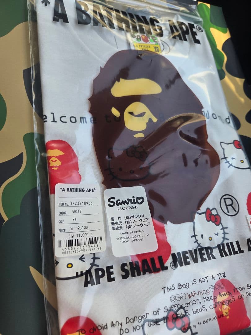 BAPE X HELLO KITTY TEE サイズXS 新品