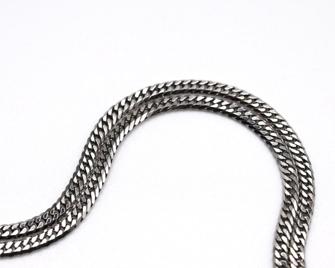 Pt850喜平ネックレス6面ダブル12g55cm造幣局検定マーク刻印入