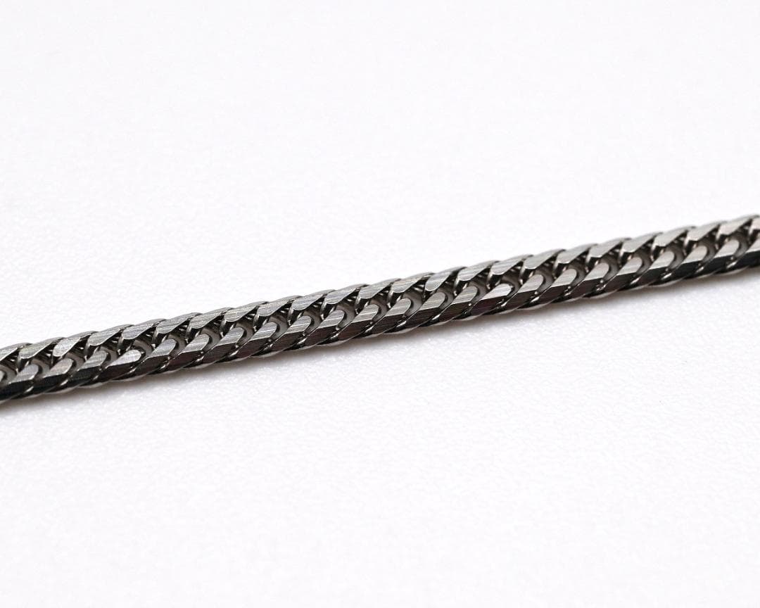 Pt850喜平ネックレス6面ダブル12g55cm造幣局検定マーク刻印入
