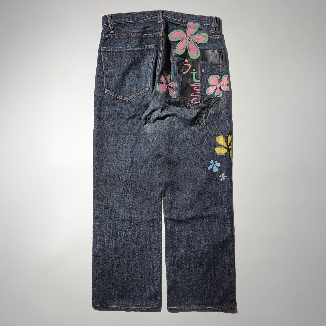 Stussy × HECTIC Flower Print Debim Pants