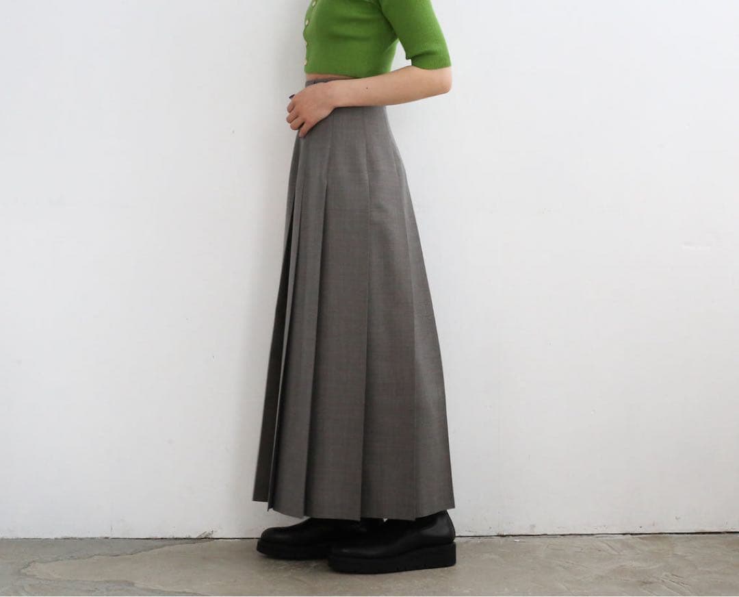 スカート AURALEE TROPICAL WOOL KID MOHAIR SKIRT 0