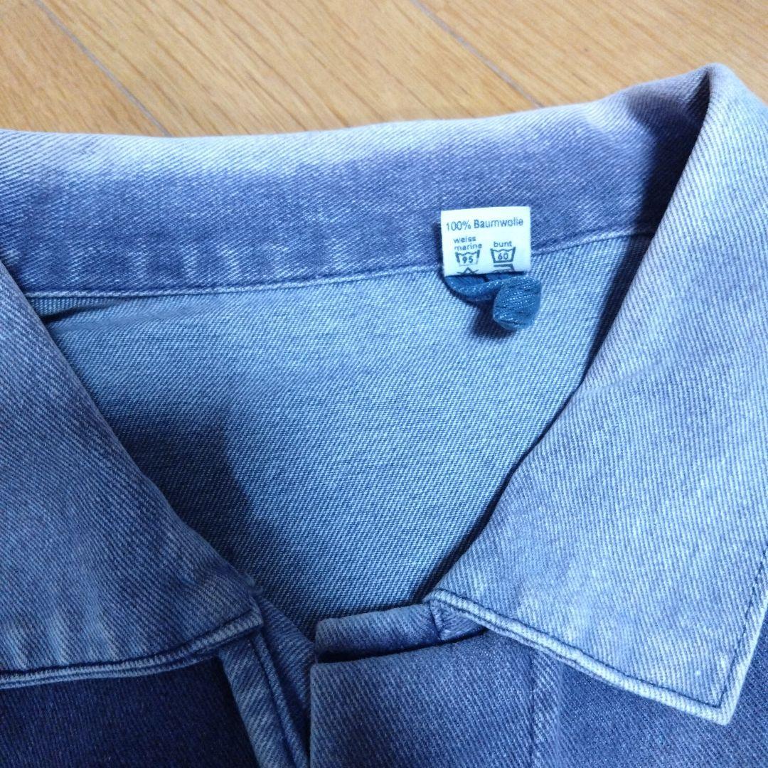 ビッグサイズ ユーロ vintage ワークジャケット ナス紺 鬼フェード