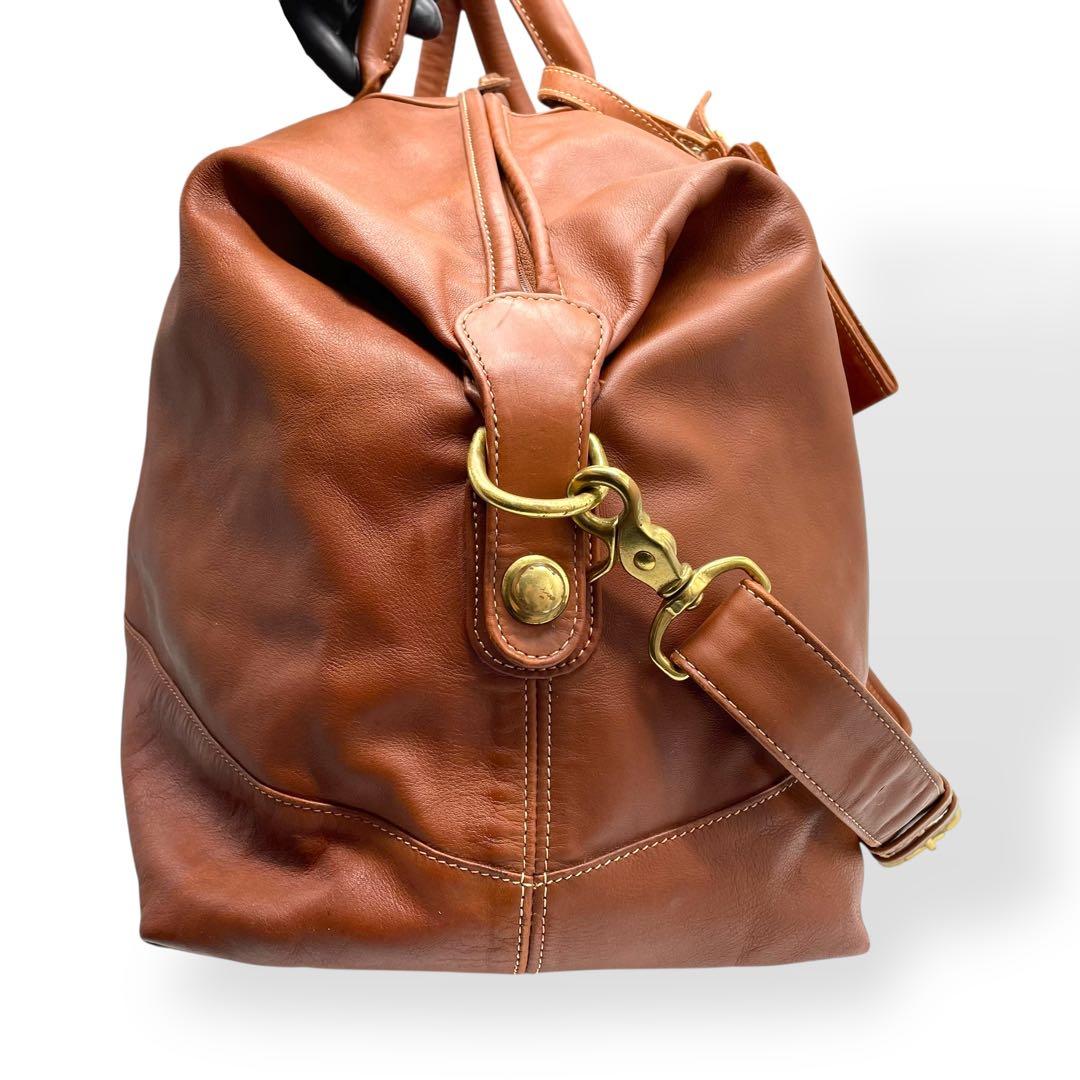 極美品　COACH オールドコーチ　2way ボストンバッグ　USA製　レザー