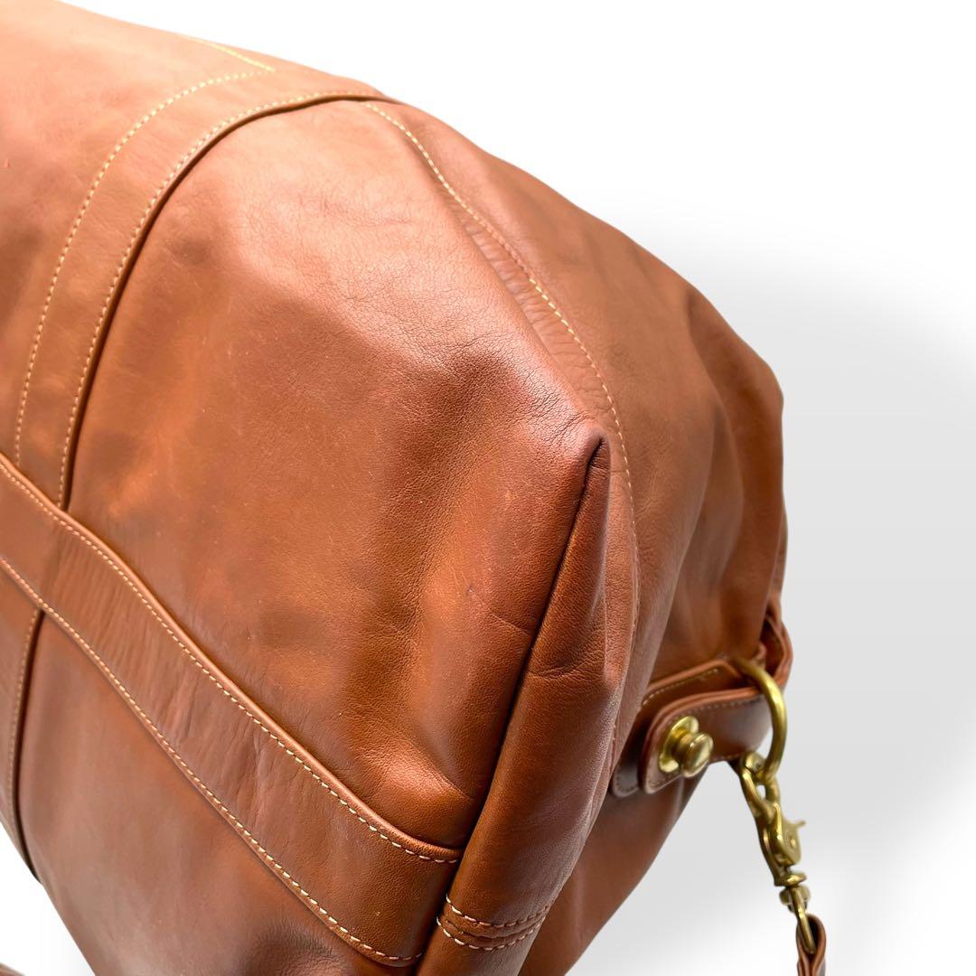極美品　COACH オールドコーチ　2way ボストンバッグ　USA製　レザー