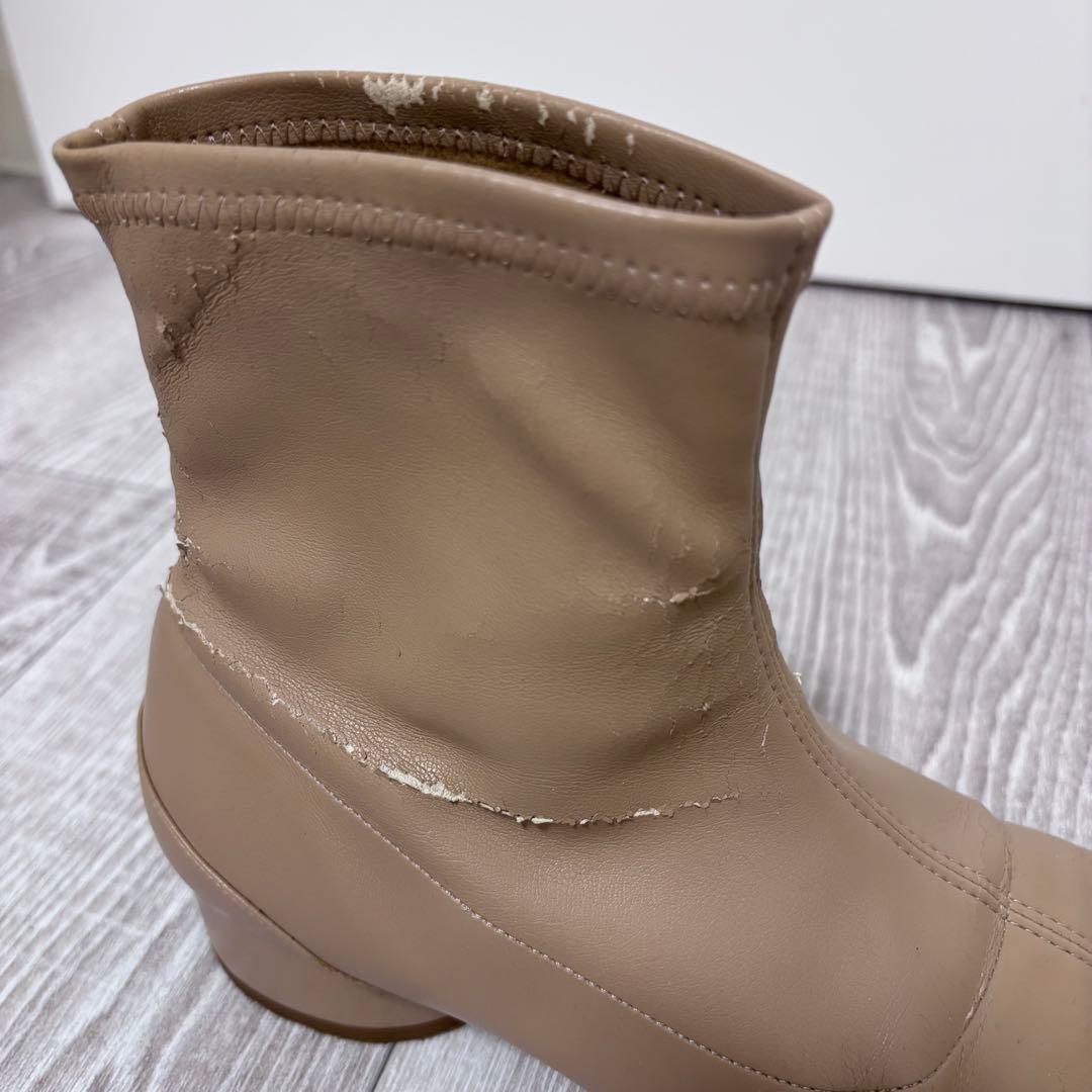 Maison Margiela Tabi ブーツ 37 ベージュ 箱有 ジャンク