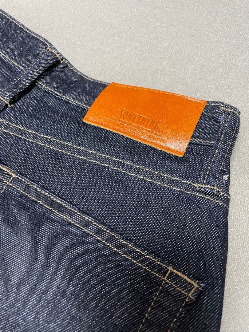 【美品】SOMETHING LISA ワイドデニムパンツ XS