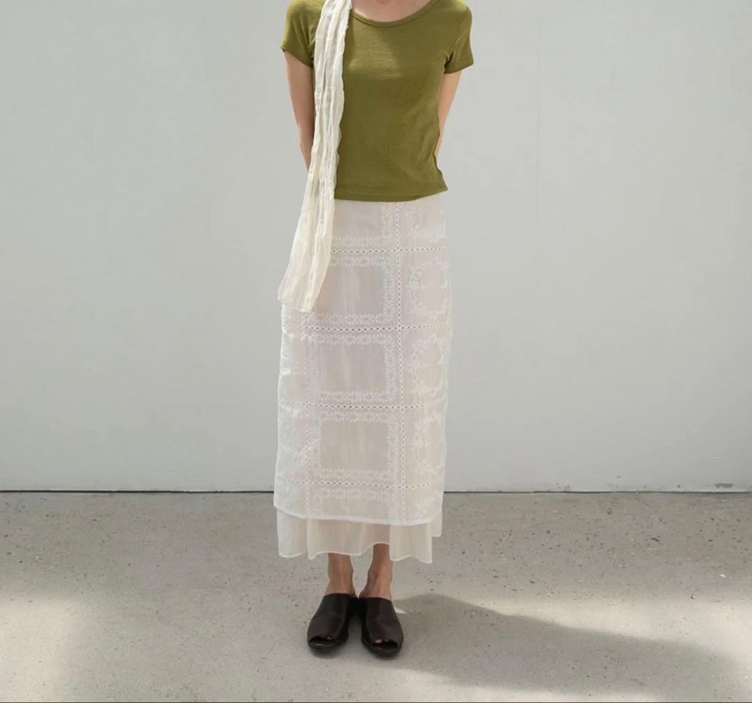 大トロOHOTORO Cotton Double Lace Skirt Sサイズ