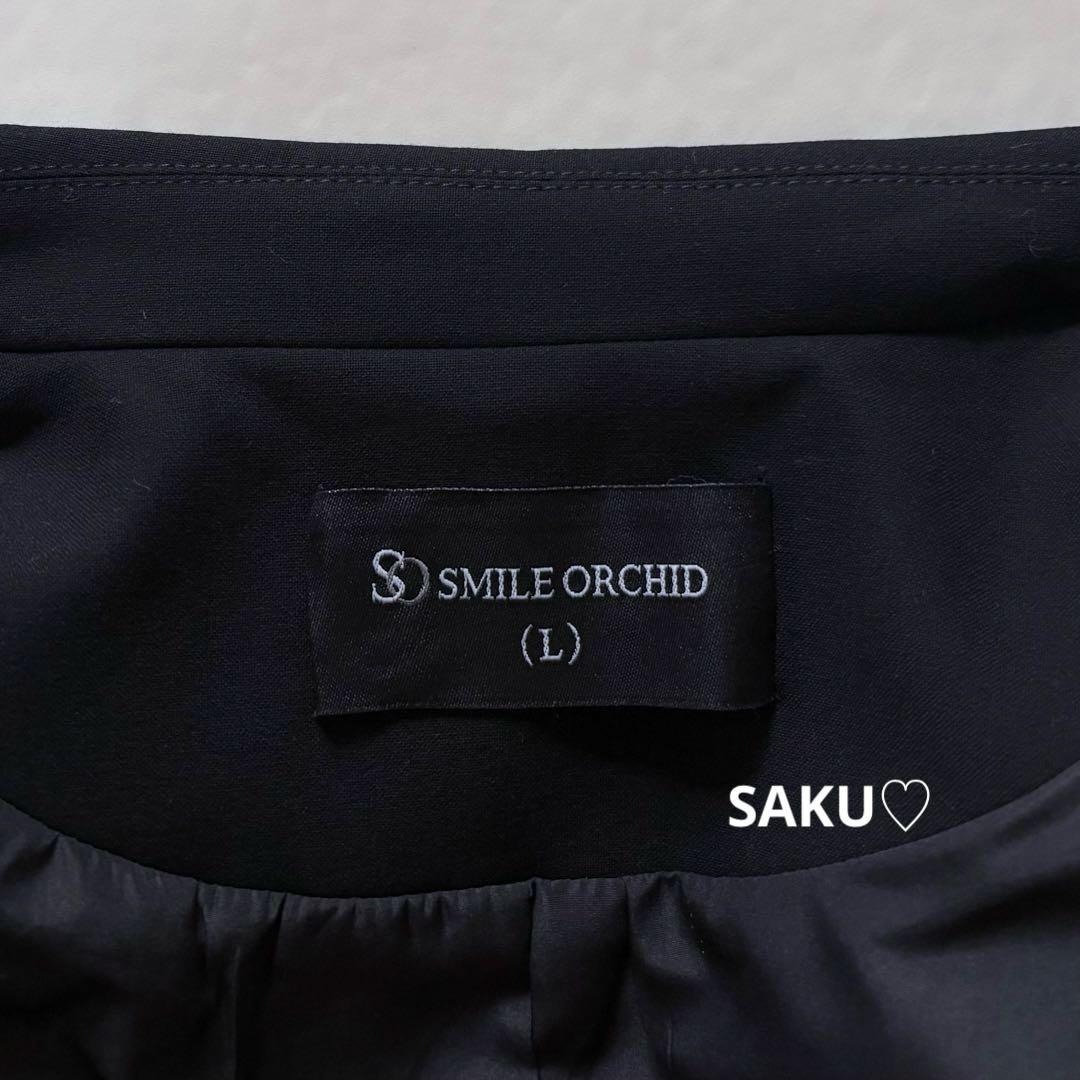【卒業式・入学式】SMILE ORCHID ダブルテーラードジャケット L 黒