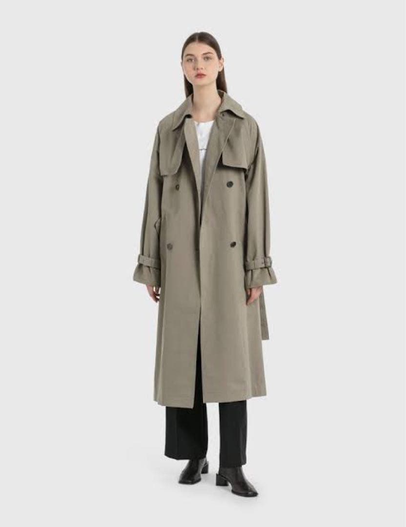 Acne Studios ダブルブレスト オーバーサイズ トレンチコート