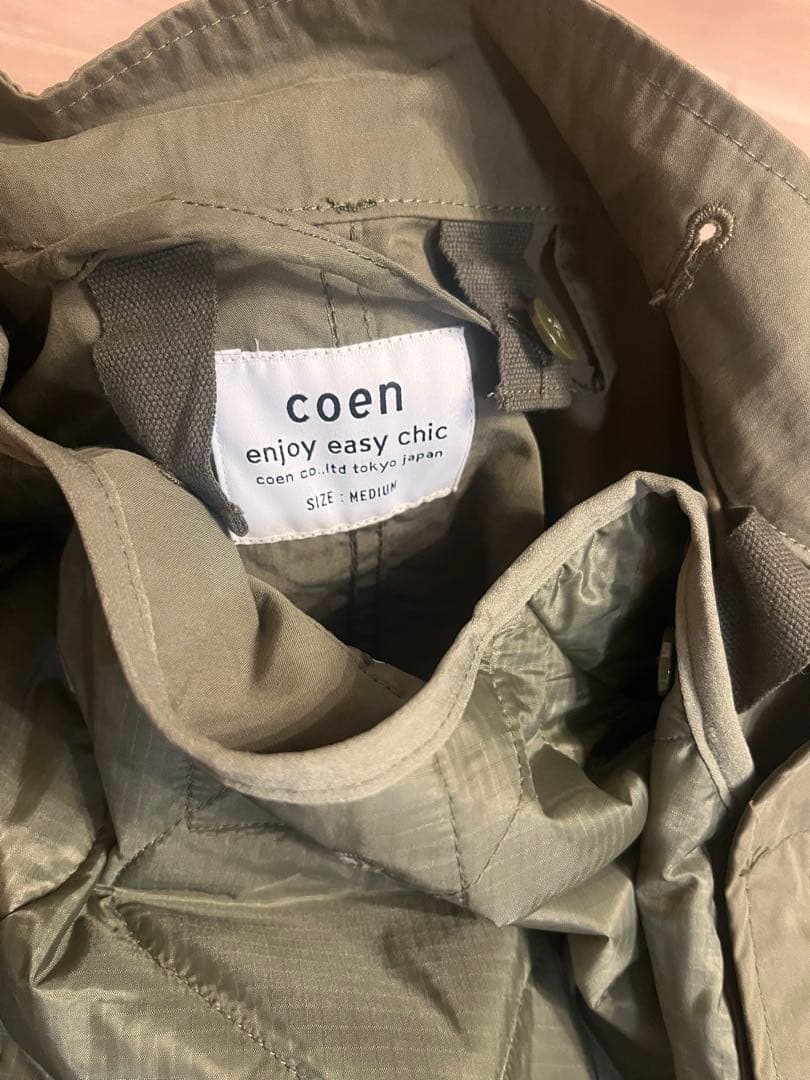 coen/ビッグシルエット3WAYモッズコート/M