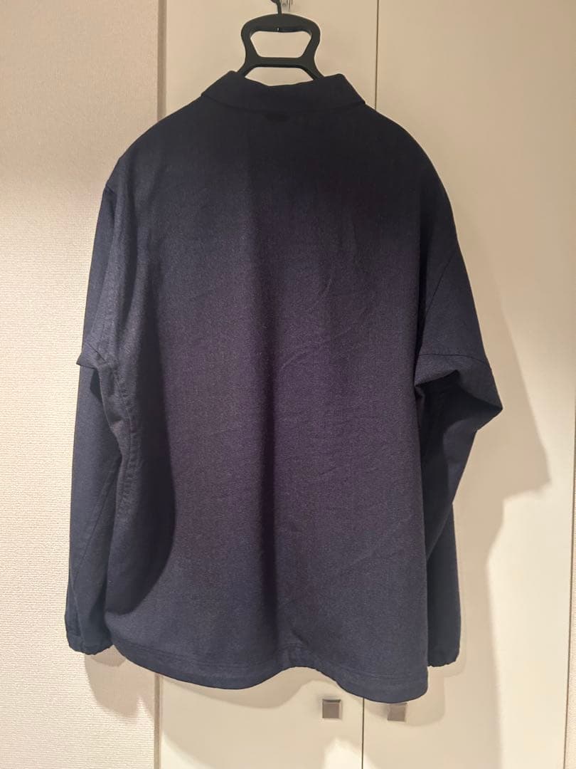 【値下げ】山と道 Merino Coach Jacket ネイビー メンズXL