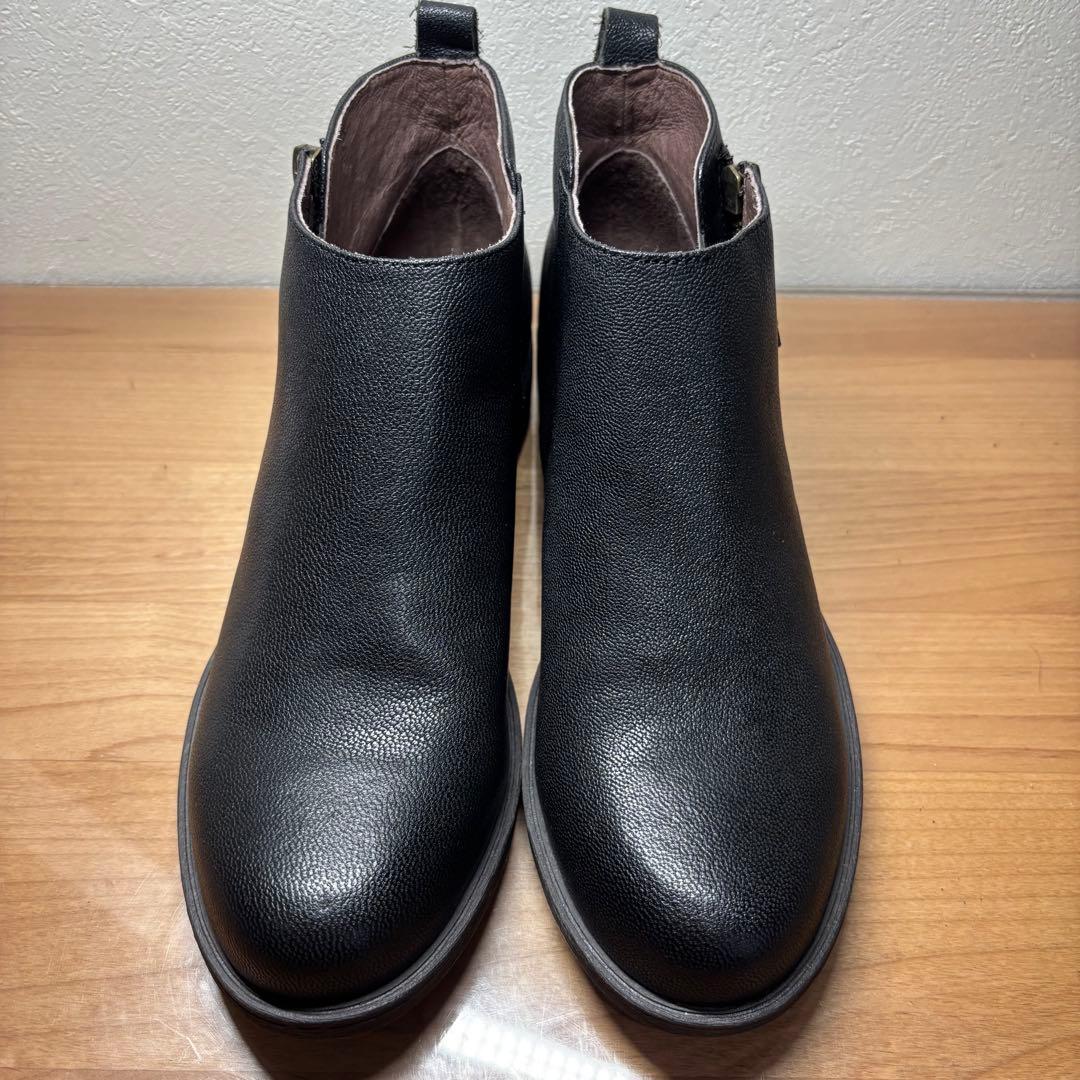 【新品】nouer ヌエール ショートブーツ ジップ　ブラック