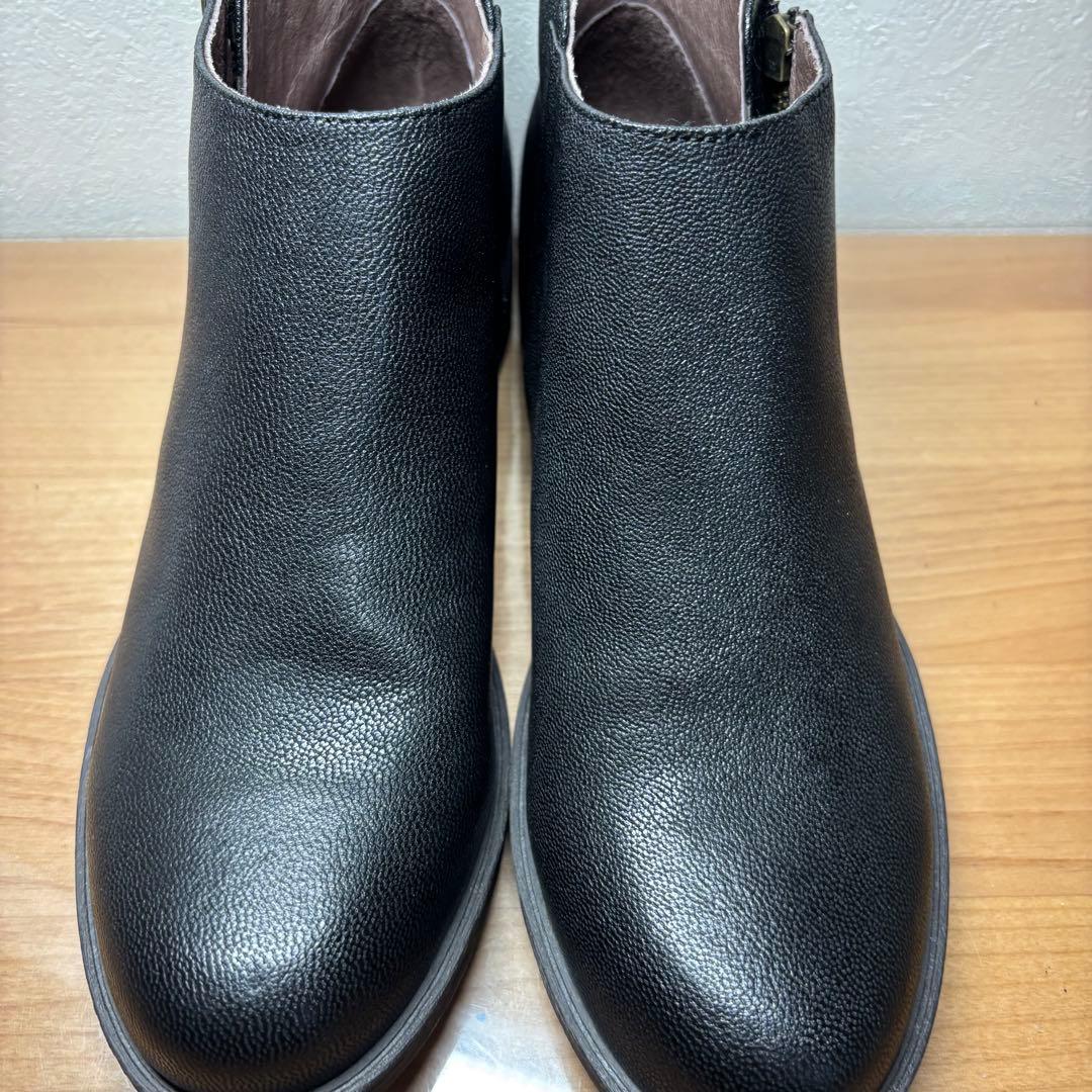 【新品】nouer ヌエール ショートブーツ ジップ　ブラック