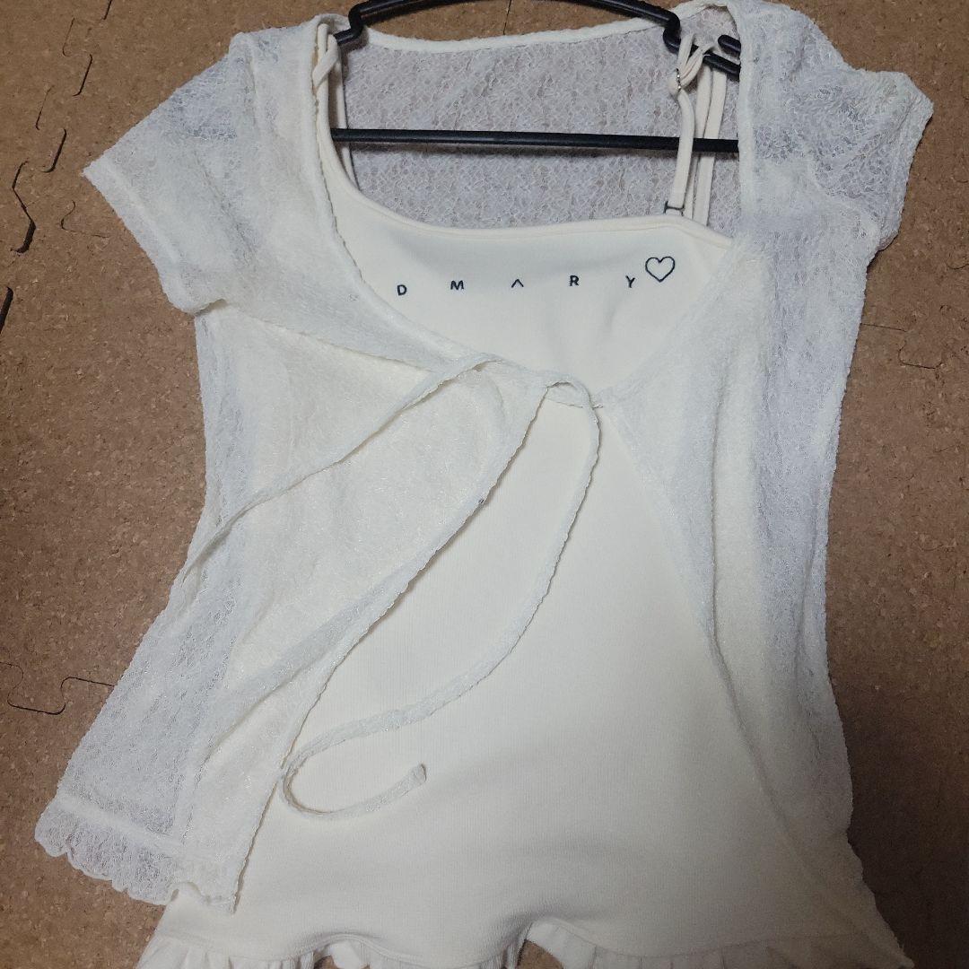 ANDMARY Claire set tops　ivory　アンドマリー